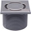Nasada do wpustów o wymiarze 123x123mm z rusztem nierdzewnym bez syfonu oraz z pokrywą ochronną na czas montażu HL37N
